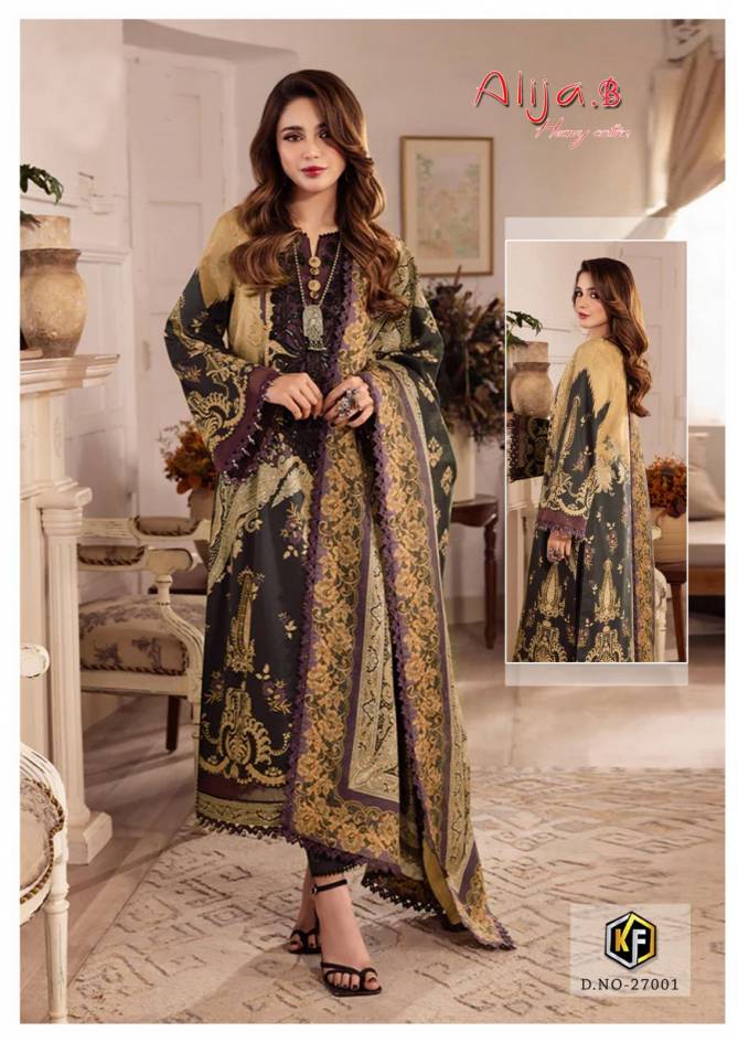 Alija B Vol 27 By Keval Heavy Cotton Luxury Pakistani Dress Material Wholesale Online

